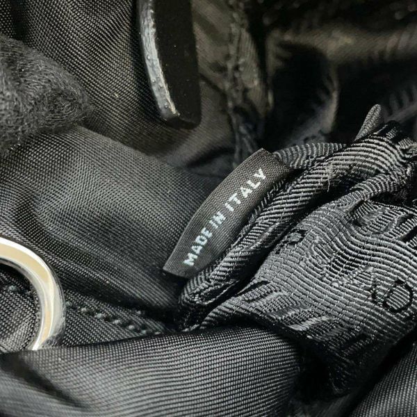 プラダ ハンドバッグ ミニ パデッド ナイロン/レザー 1BG373 PRADA 2wayショルダーバッグ 黒