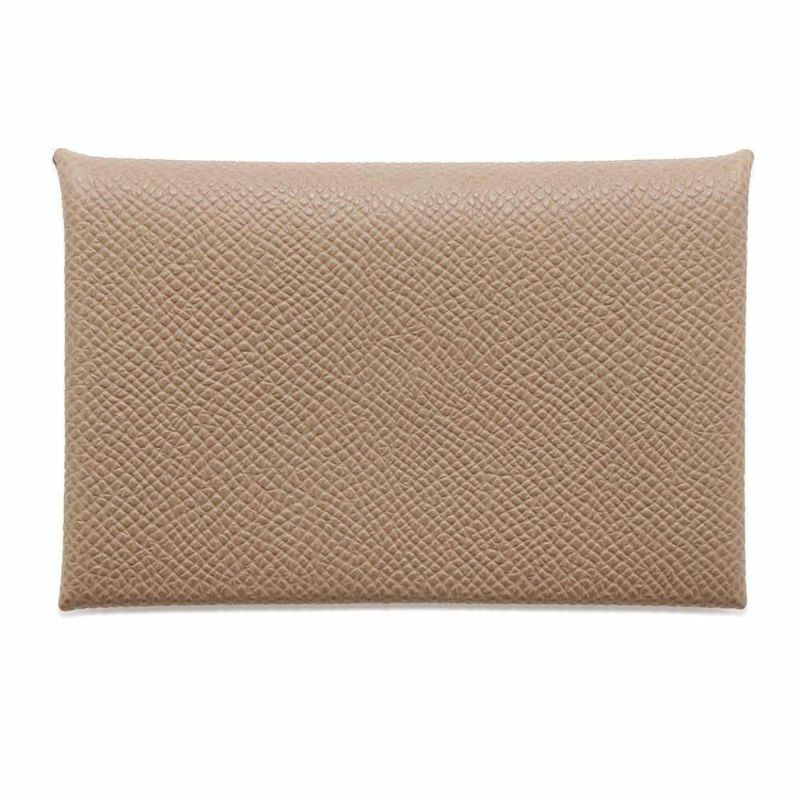 エルメス カードケース カルヴィ エトゥープ エプソン W刻印 HERMES 名刺入れ