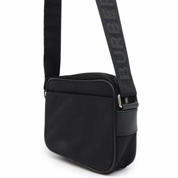 バーバリー ショルダーバッグ ロゴ ナイロン 8049094 BURBERRY バッグ 斜め掛け 黒