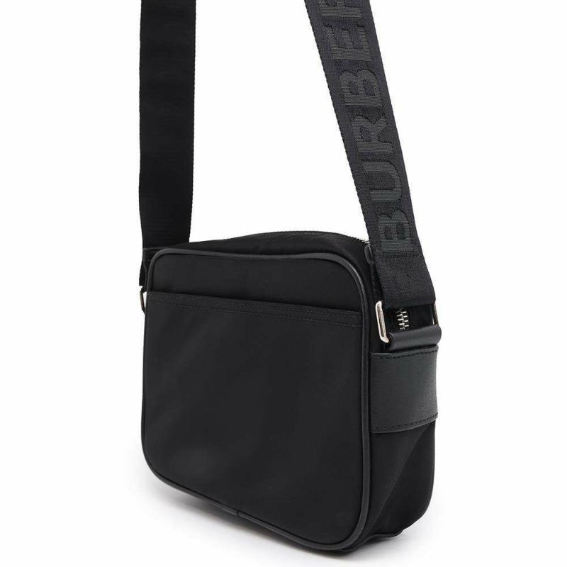 バーバリー ショルダーバッグ ロゴ ナイロン 8049094 BURBERRY バッグ 斜め掛け 黒