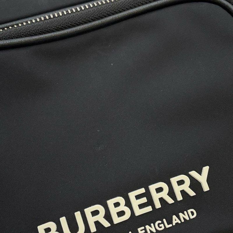 バーバリー ショルダーバッグ ロゴ ナイロン 8049094 BURBERRY バッグ 斜め掛け 黒