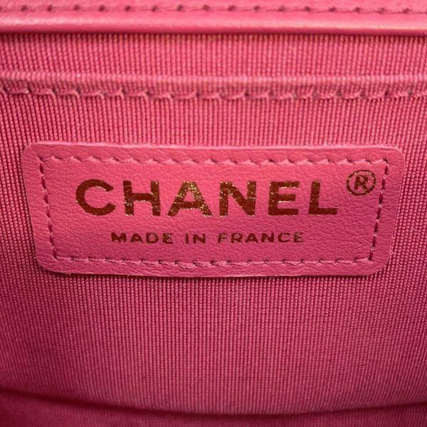 シャネル チェーンショルダーバッグ ボーイシャネル スモール マトラッセ ココマーク ツイード CHANEL