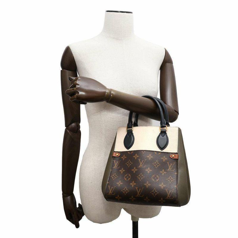 ルイヴィトン ハンドバッグ モノグラム レザー フォールド・トートPM M45388 LOUIS VUITTON  2wayショルダーバッグ