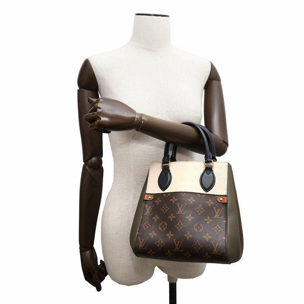 ルイヴィトン ハンドバッグ モノグラム レザー フォールド・トートPM M45388 LOUIS VUITTON  2wayショルダーバッグ
