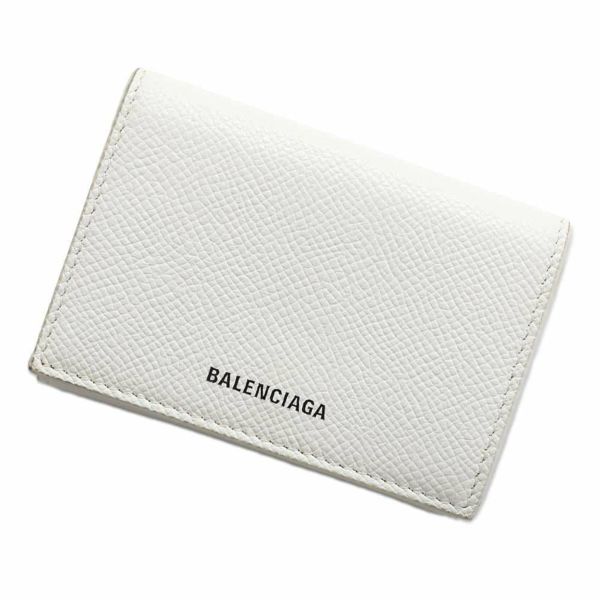 バレンシアガ 三つ折り財布 コンパクトウォレット レザー 558208 BALENCIAGA 財布 白 黒