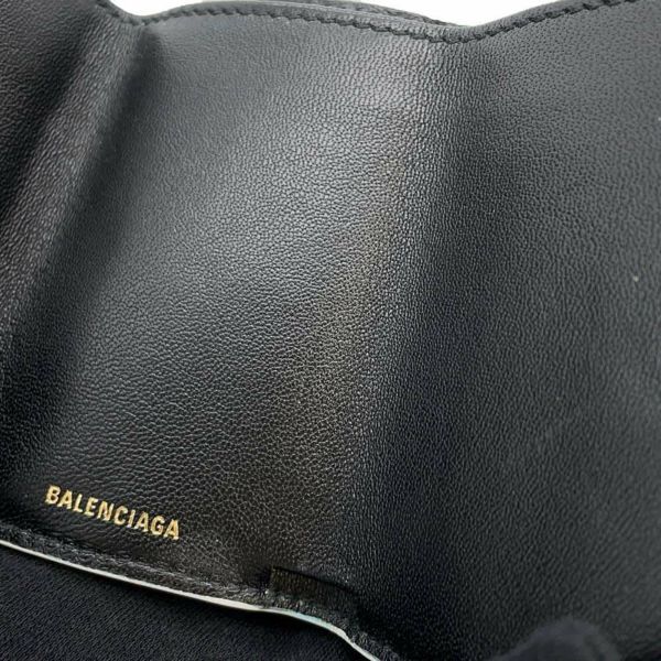 バレンシアガ 三つ折り財布 コンパクトウォレット レザー 558208 BALENCIAGA 財布 白 黒