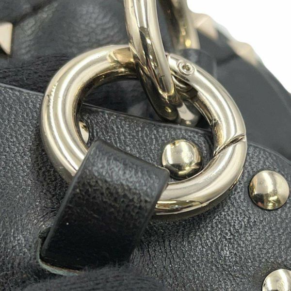 ヴァレンティノ バックパック VLTN ロックスタッズ VALENTINO 黒