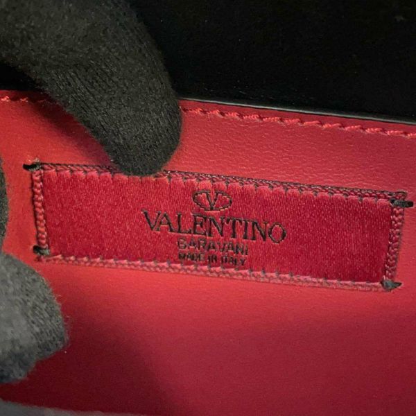 ヴァレンティノ バックパック VLTN ロックスタッズ VALENTINO 黒