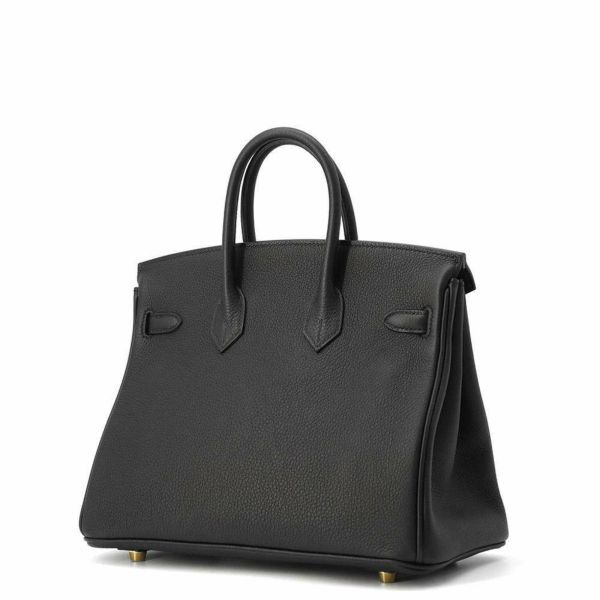 エルメス バーキン25 ブラック/ゴールド金具 トゴ W刻印 HERMES Birkin ハンドバッグ 黒