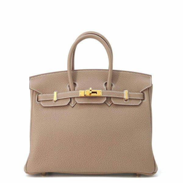 エルメス バーキン25 エトゥープ/ゴールド金具 トゴ W刻印 HERMES Birkin ハンドバッグ