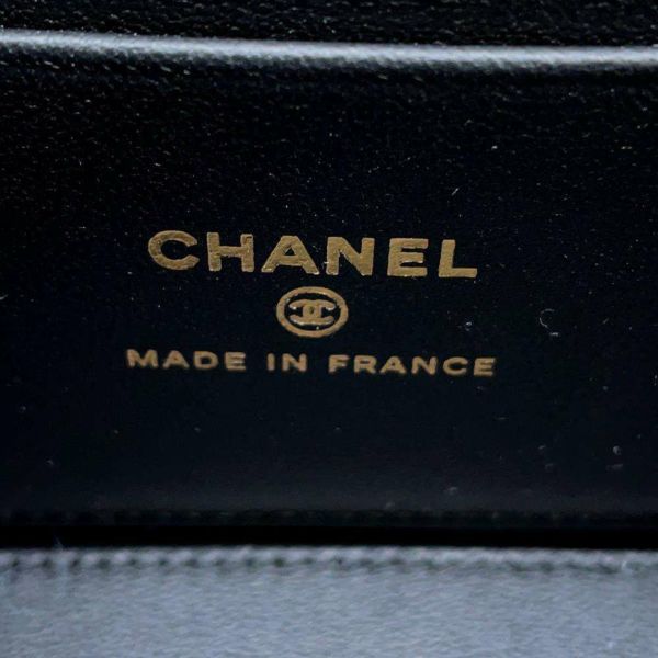 シャネル チェーンショルダーバッグ マトラッセ ココマーク バニティ ラムスキン AP2199 CHANEL ヴァニティ 黒