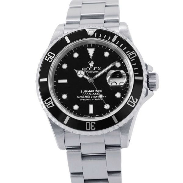 ロレックス サブマリーナ デイト N番 16610 ROLEX 腕時計 黒文字盤