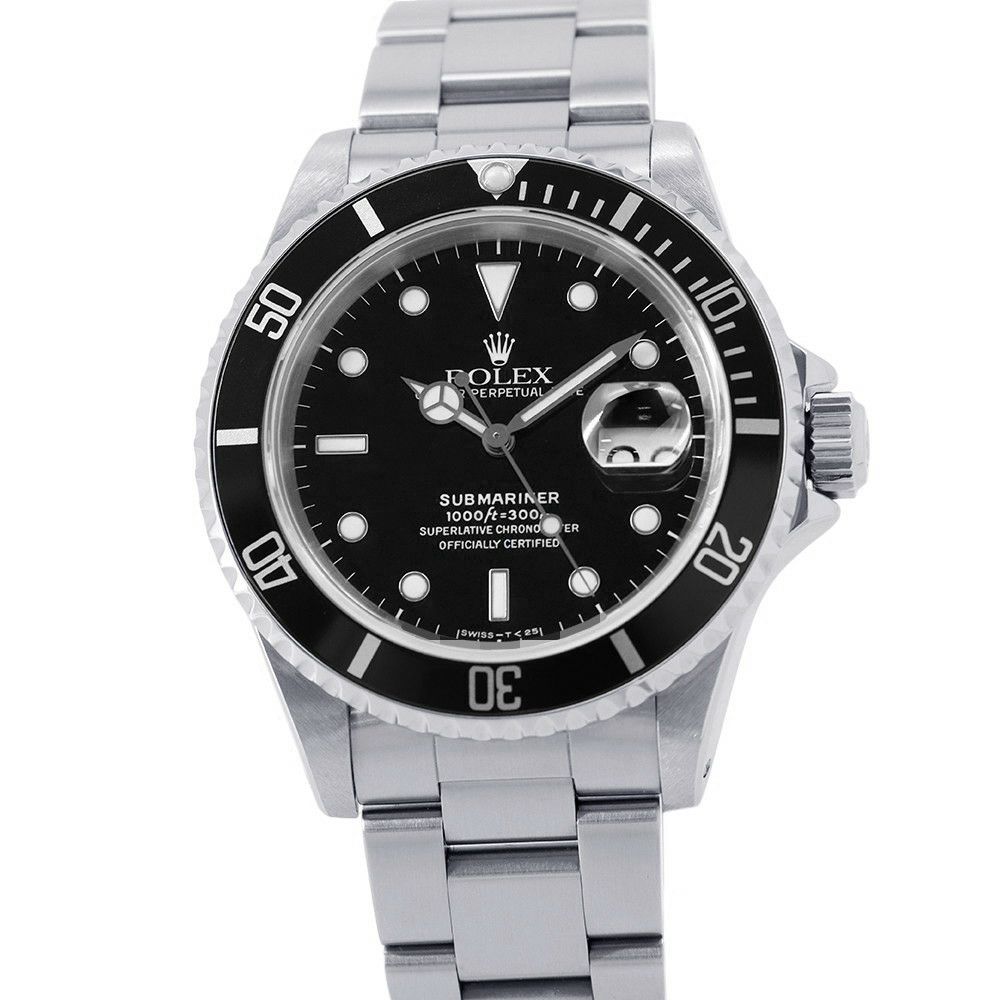 ロレックス サブマリーナ デイト N番 16610 ROLEX 腕時計 黒文字盤