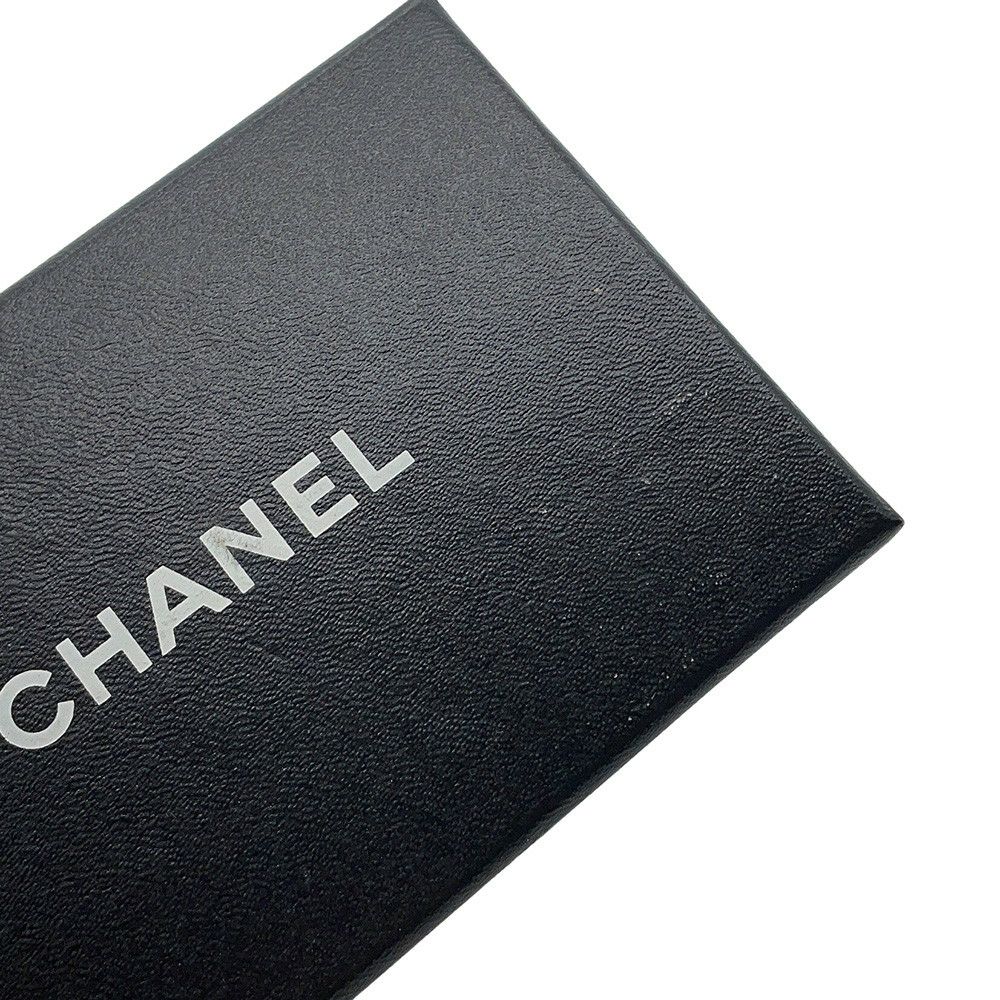 シャネル カードケース マトラッセ カメリア レザー CHANEL 銀座限定 黒