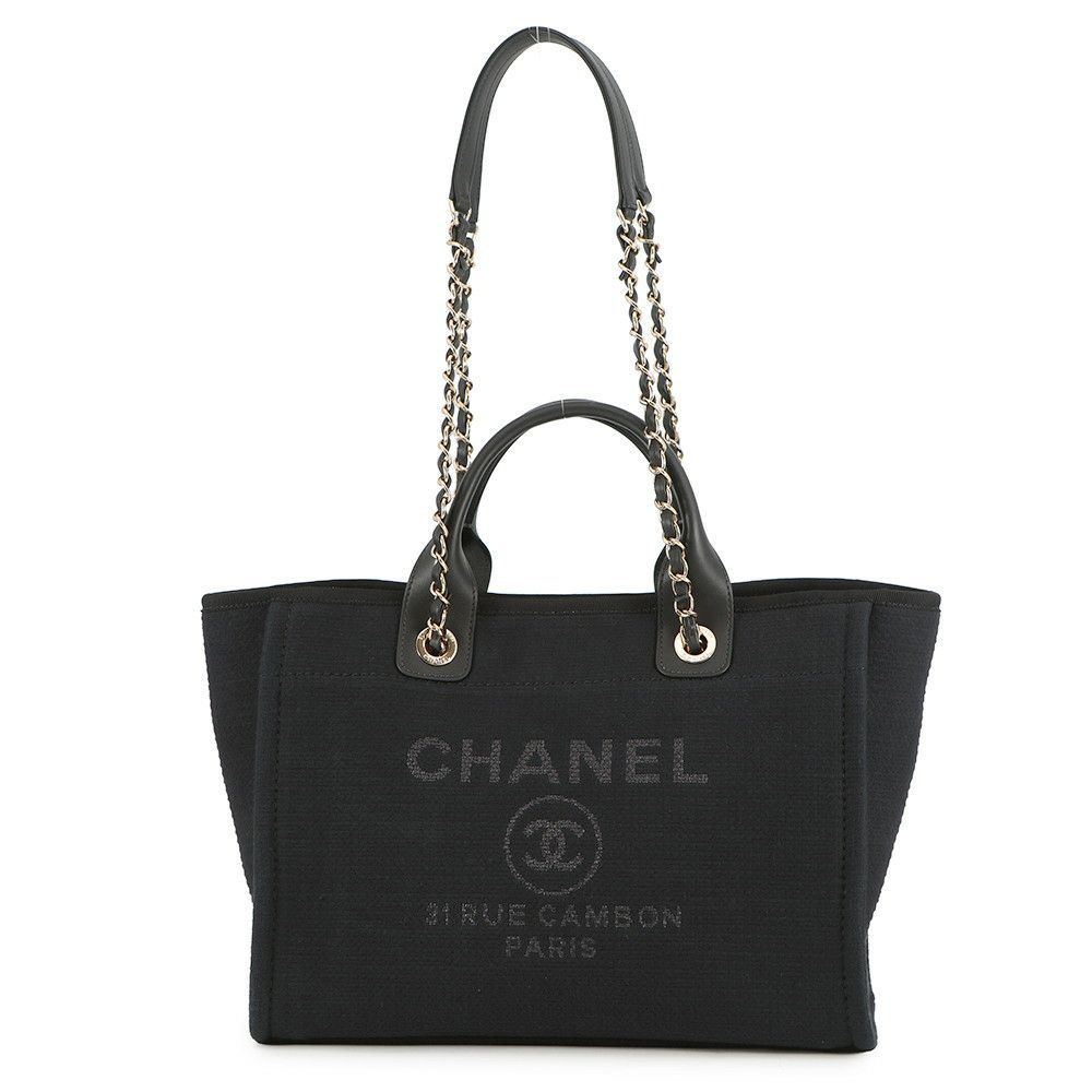 シャネル トートバッグ ドーヴィル ココマーク スモール ショッピングバッグ AS3257 CHANEL 2way 黒