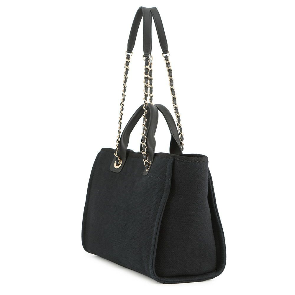 シャネル トートバッグ ドーヴィル ココマーク スモール ショッピングバッグ AS3257 CHANEL 2way 黒