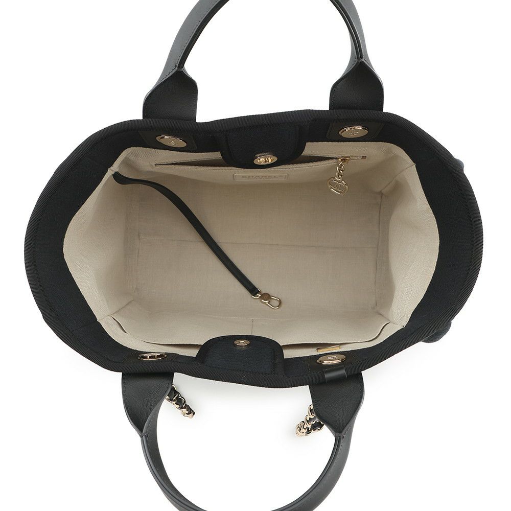 シャネル トートバッグ ドーヴィル ココマーク スモール ショッピングバッグ AS3257 CHANEL 2way 黒