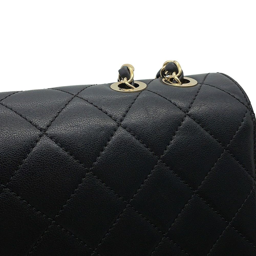 シャネル チェーンショルダーバッグ ココマーク ビューティーロック マトラッセ レザー A93223 CHANEL 黒