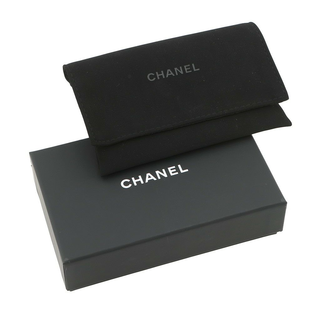 シャネル コインケース ココマーク ラインストーン マトラッセ ジップコインパース ラムスキン AP3977 財布 黒