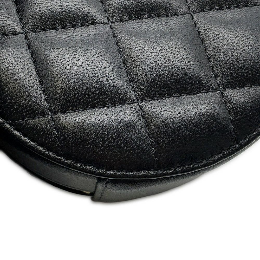 シャネル チェーンショルダーバッグ ミニ マトラッセ ココマーク ラムスキン AP1894 CHANEL 黒