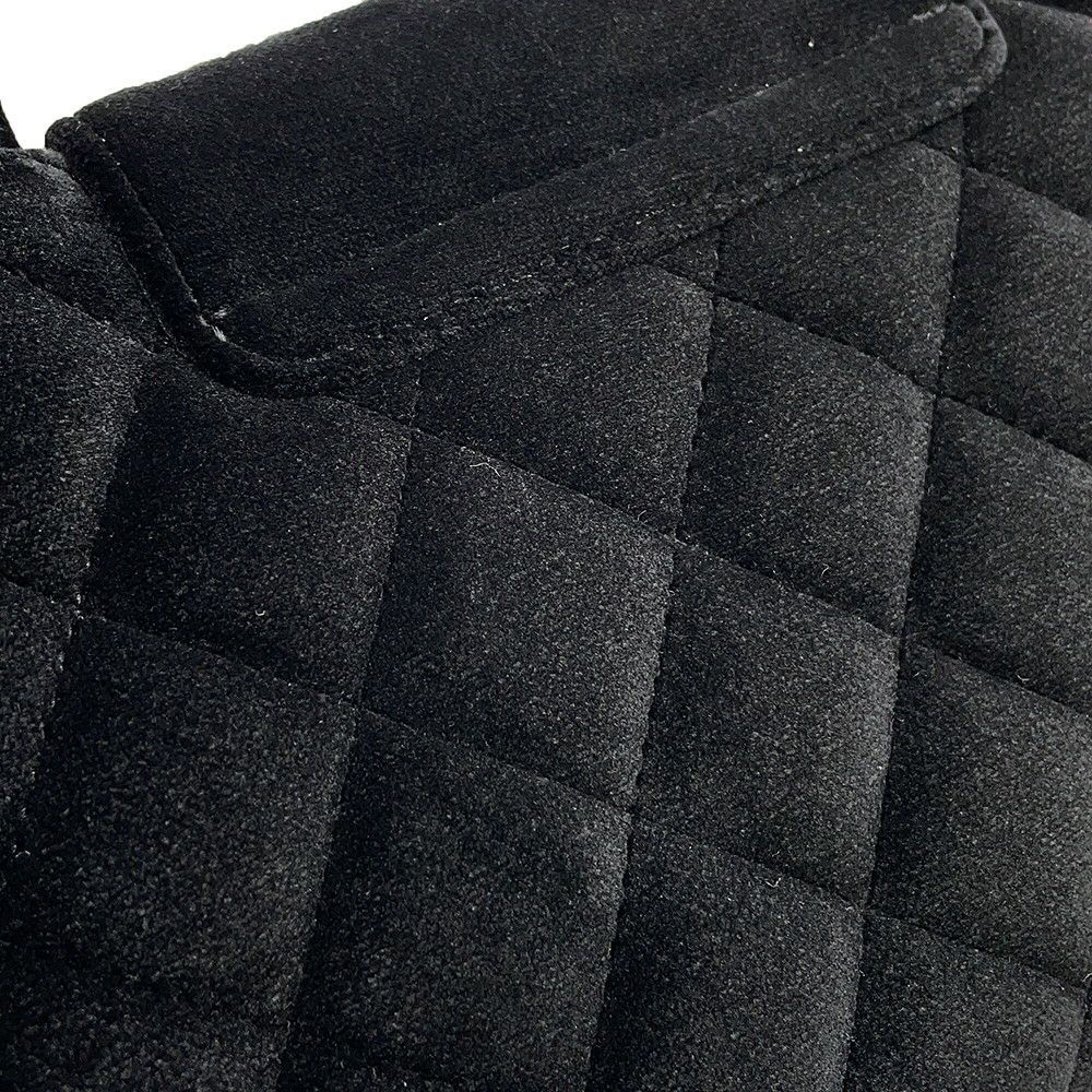 シャネル ハンドバッグ ミニ マトラッセ ココマーク ベロア/レザー AS4416 CHANEL 2wayショルダーバッグ 黒