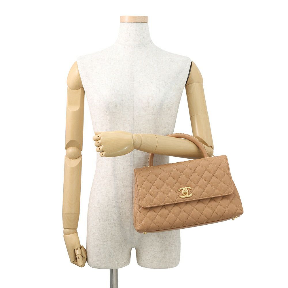 シャネル ハンドバッグ マトラッセ ココマーク ココハンドル キャビアスキン A92991 CHANEL 2wayショルダー