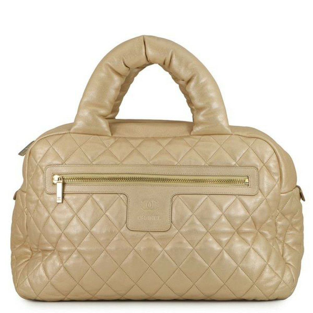 シャネル ハンドバッグ コココクーン マトラッセ ココマーク ラムスキン CHANEL バッグ ミニボストンバッグ