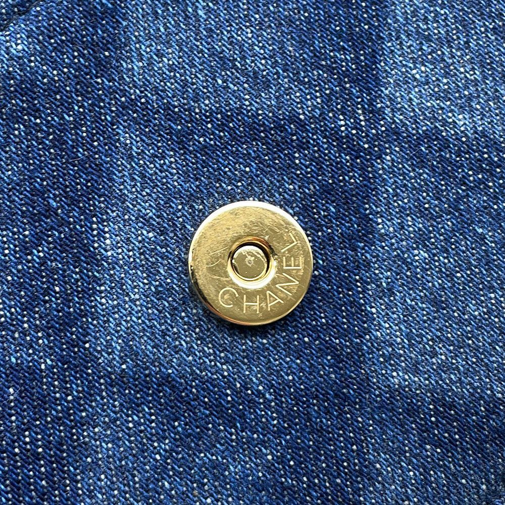 シャネル チェーンウォレット マトラッセ ココマーク デニム/レザー AP0250 CHANEL 財布