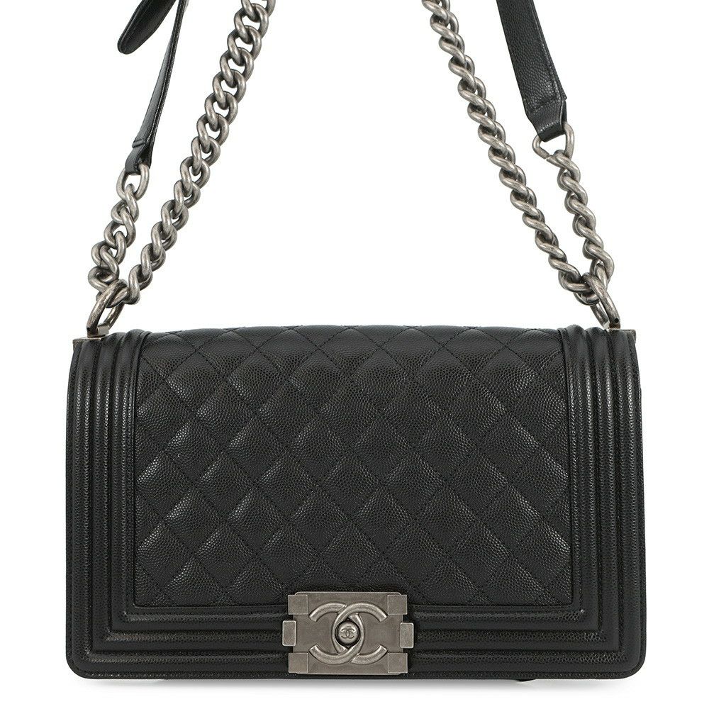 シャネル チェーンショルダーバッグ ココマーク ボーイシャネル A67086 CHANEL 黒