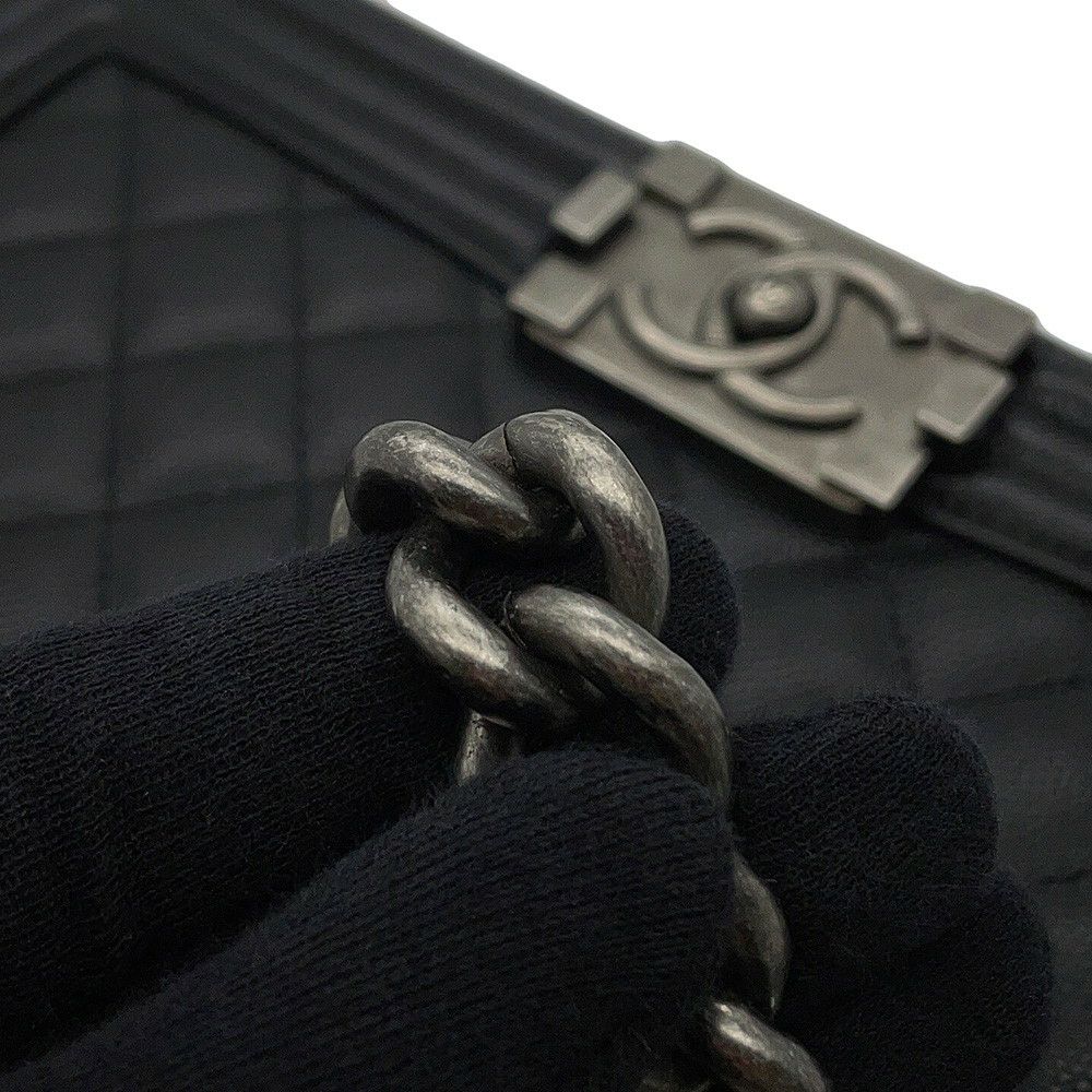 シャネル チェーンショルダーバッグ ココマーク ボーイシャネル A67086 CHANEL 黒