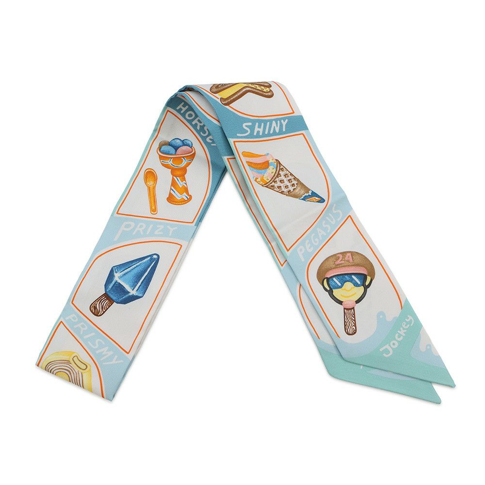 エルメス スカーフ ツイリー ファニー・アイスクリーム Funny Ice Cream HERMES 2024春夏