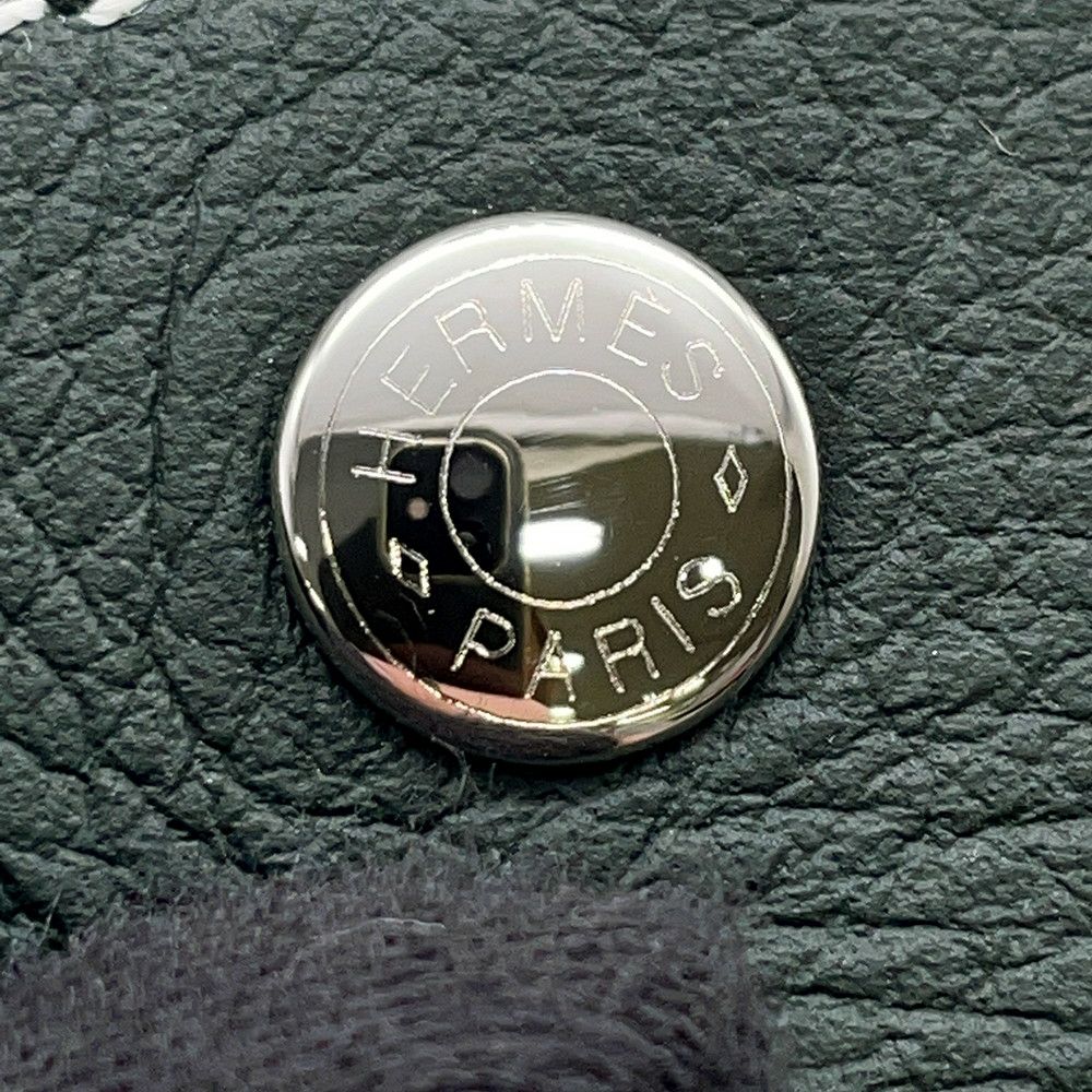 エルメス トレー ヴィド・ポッシュ ミーズ・エ・ルランス ヴェルソ ヴェールフォンセ/ブルーラン/シルバー金具 トリヨンクレマンス B刻印