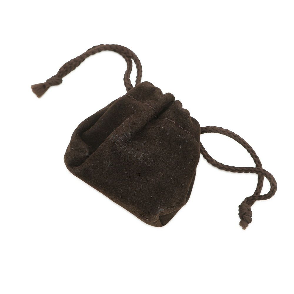 エルメス スカーフリング ボルデュック・セリエ マロン・アルザン/シャンパンゴールド金具 Bolduc HERMES 小物 スカーフホルダー