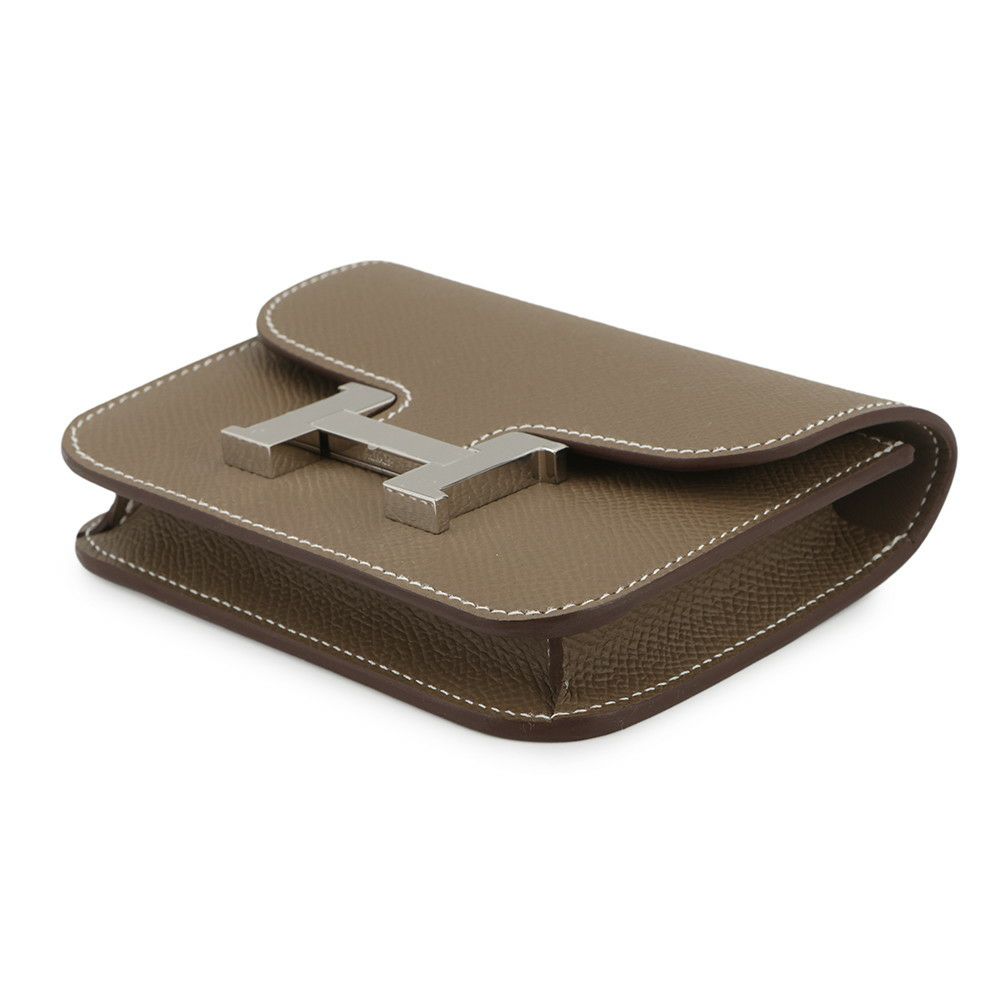 エルメス 財布 コンスタンス スリム エトゥープ/シルバー金具 エプソン W刻印 財布
