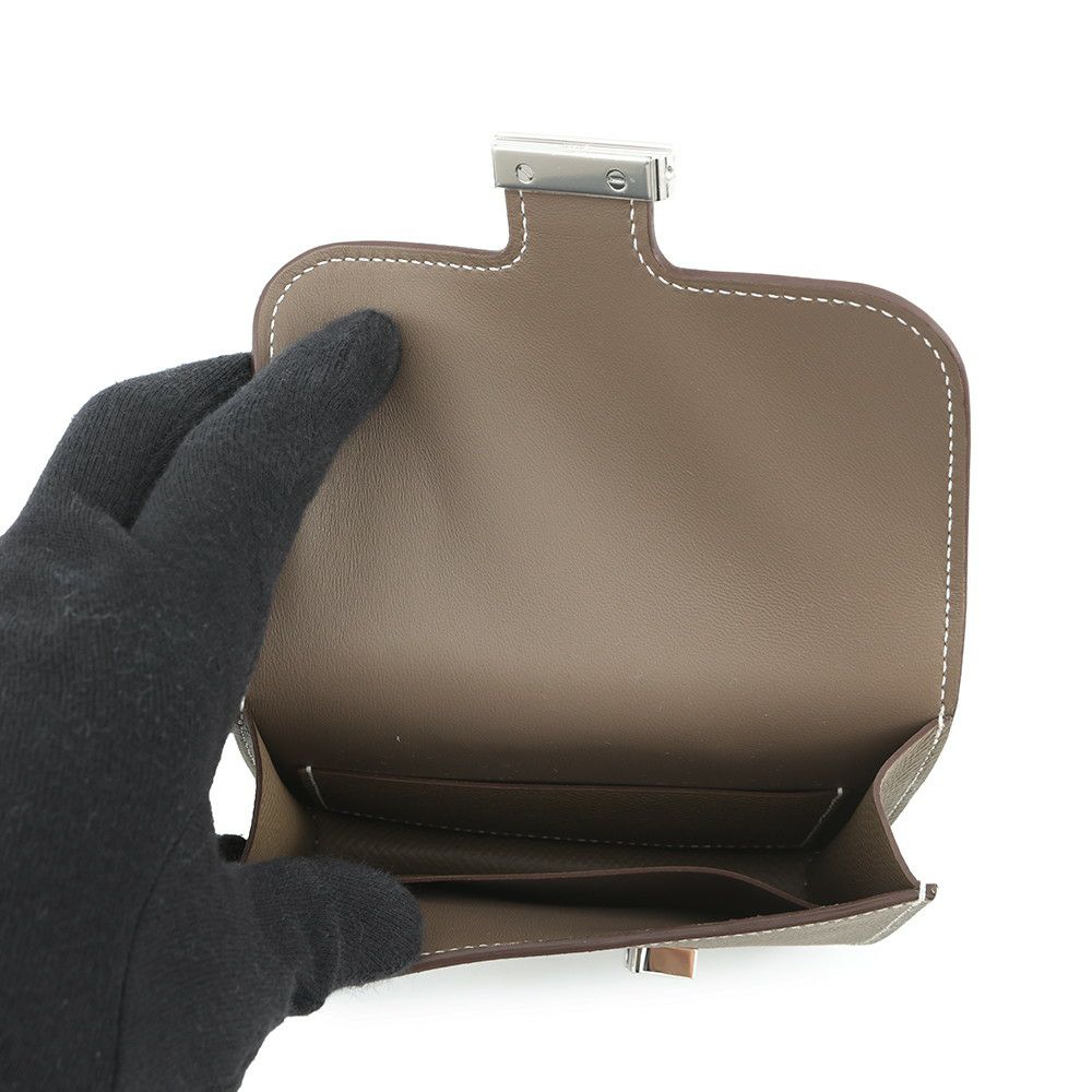 エルメス 財布 コンスタンス スリム エトゥープ/シルバー金具 エプソン W刻印 財布