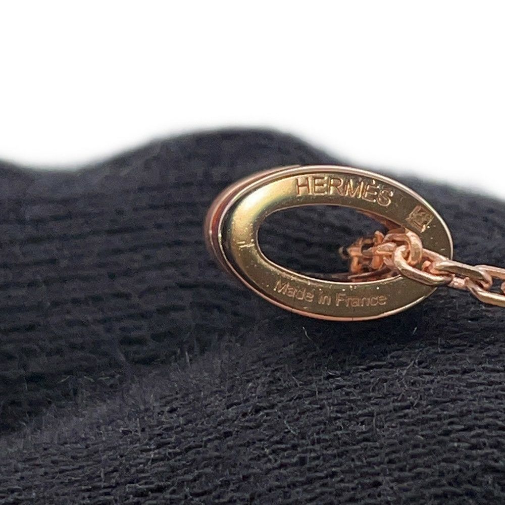エルメス ネックレス ミニ・ポップアッシュ ロカバール ビューティー/ピンクゴールド金具 HERMES アクセサリー ピンク