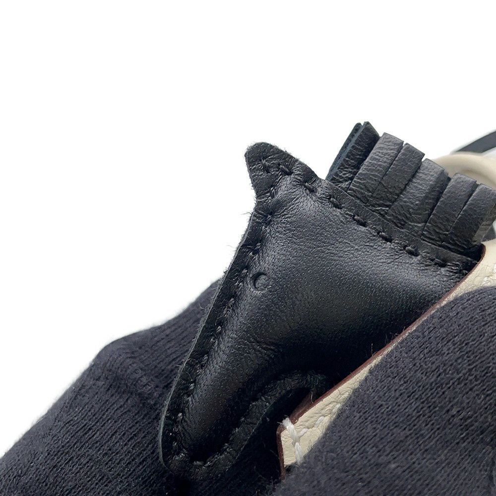 エルメス バッグチャーム ロデオPM ロベオクール ブラック/エトゥープ/クレ ラムスキン K刻印 HERMES チャーム