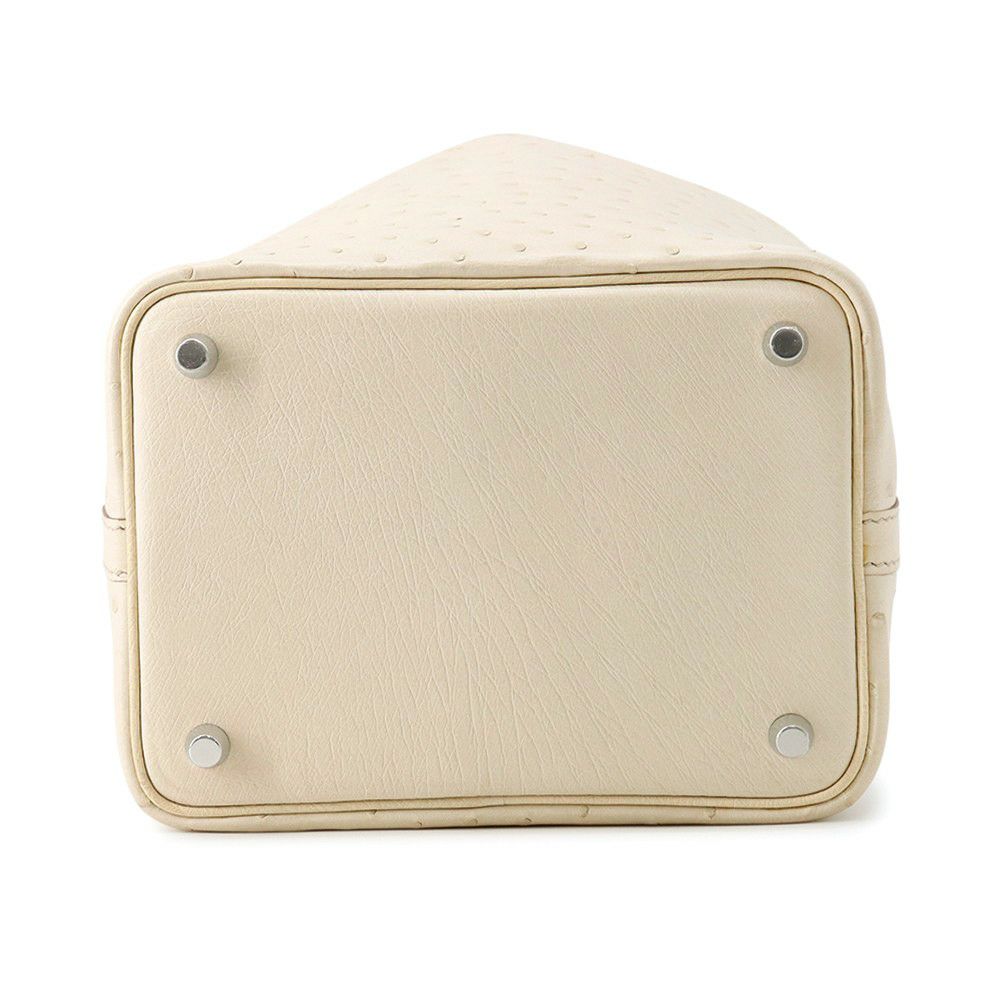 エルメス ハンドバッグ ピコタンロックPM パーシュマン/シルバー金具 オーストリッチ B刻印