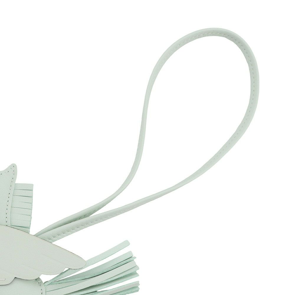 エルメス バッグチャーム ロデオPM ペガサス ヴェールペパーミント ラムスキン W刻印