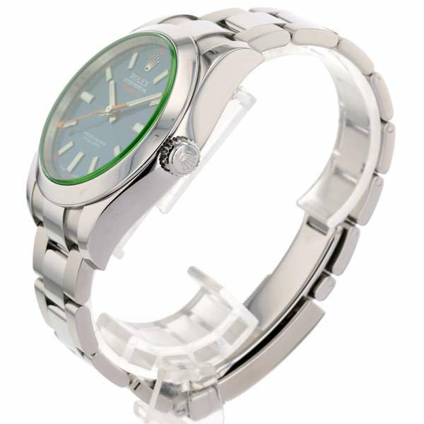 ロレックス ミルガウス グリーンガラス ランダムシリアル ルーレット 116400GV ROLEX 腕時計