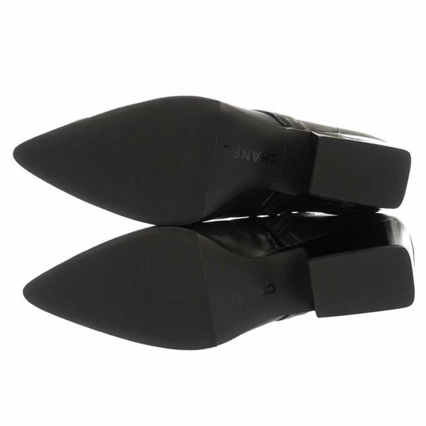 シャネル ショートブーツ ブーティー ココマーク レディースサイズ36 1/2C G38847 CHANEL 靴 黒