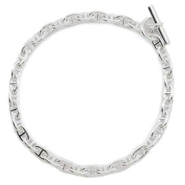 HERMES エルメス シェーヌダンクル mm 36コマ ネックレス シルバー925