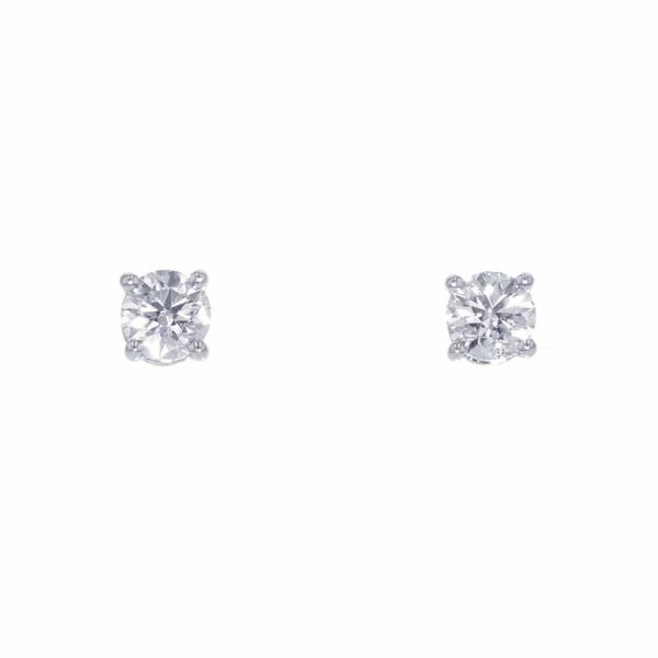 ティファニー ピアス ソリティア ダイヤモンド スタッド ピアス ダイヤ 2P 計約0.5ct Pt950プラチナ Tiffany&Co. ジュエリー