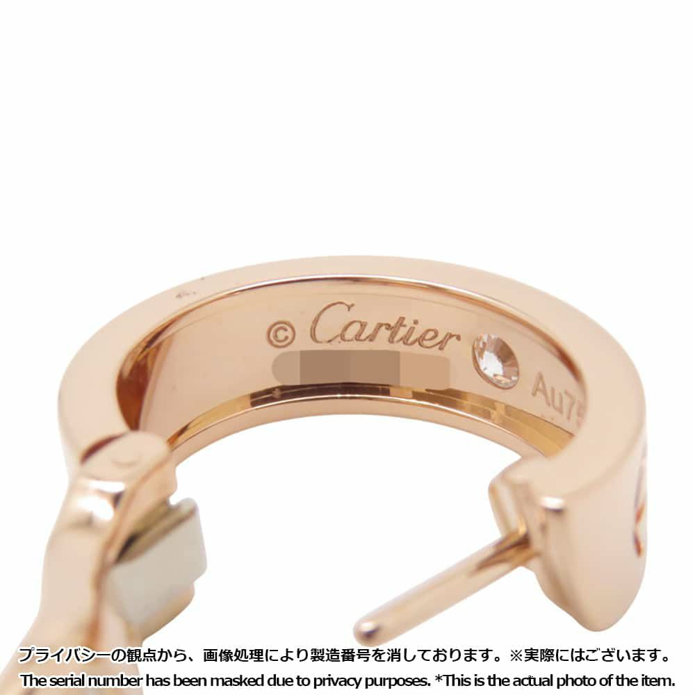 カルティエ ピアス LOVE イヤリング ダイヤモンド 2P 計0.15ct K18PGピンクゴールド B8301218 Cartier ラブ ジュエリー