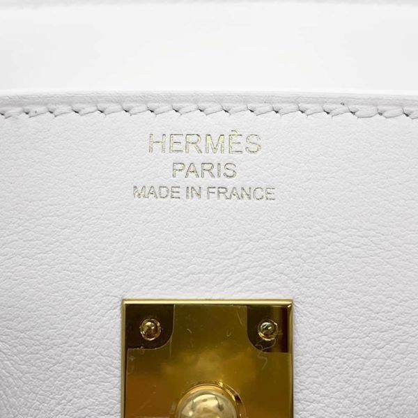 エルメス バーキン25 ニューホワイト/ゴールド金具 スイフト W刻印 HERMES Birkin ハンドバッグ 白