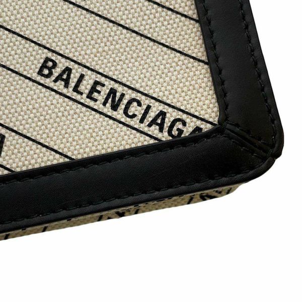 バレンシアガ ショルダーバッグ ネイビー ポシェット キャンバス レザー 339937 BALENCIAGA バッグ 黒