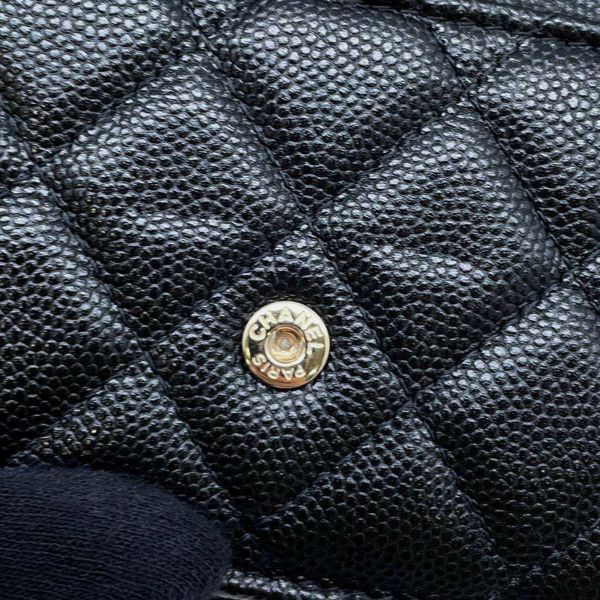 シャネル 三つ折り財布 マトラッセ ココマーク クラシック スモール フラップ ウォレット AP0230 CHANEL 財布 黒