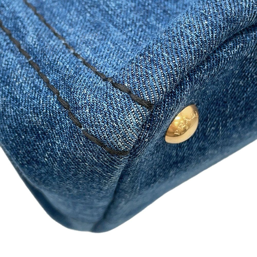 プラダ トートバッグ カナパ CANAPA ミディアム デニム 1BG642 PRADA 2way