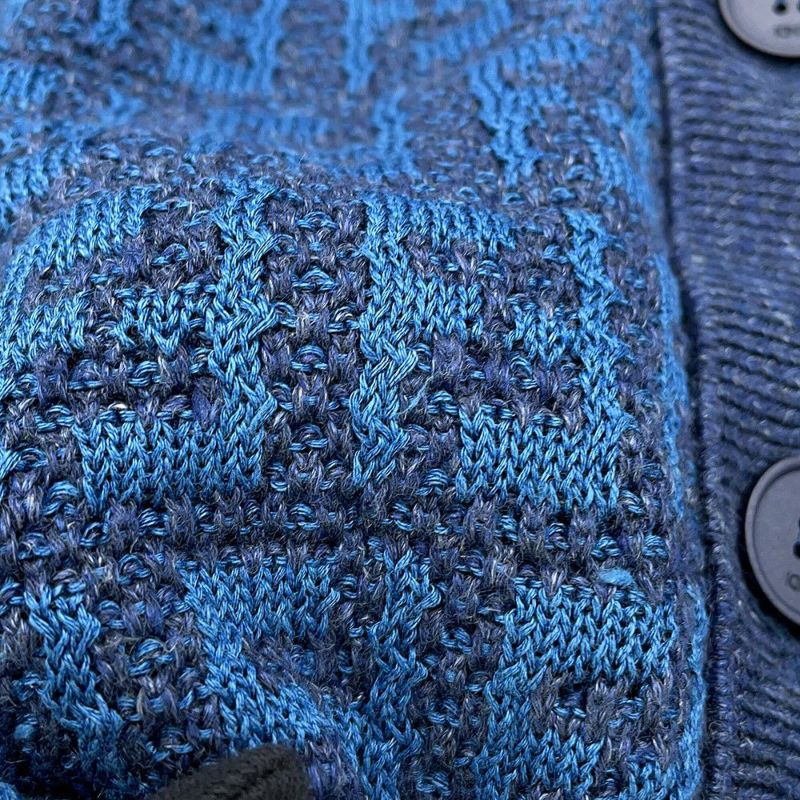 フェンディ カーディガン FFロゴ リネン メンズサイズ44 FZC433 FENDI トップス