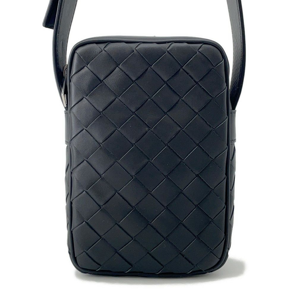 ボッテガヴェネタ ショルダーバッグ イントレチャート カセット ミニクロスボディバッグ 743214 BOTTEGA VENETA 黒